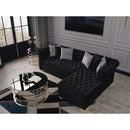 Nova Wholesale Furniture Audrey Fabric 2 pc Sectional AUDREY-BLACK IMAGE 6