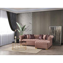 Nova Wholesale Furniture Audrey Fabric 2 pc Sectional AUDREY-PINK IMAGE 3