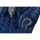 Nova Wholesale Furniture Lara Fabric 2 pc Sectional LARA BLUE IMAGE 2