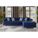 Nova Wholesale Furniture Lara Fabric 2 pc Sectional LARA BLUE IMAGE 5