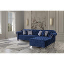 Nova Wholesale Furniture Lara Fabric 2 pc Sectional LARA BLUE IMAGE 7