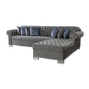 Nova Wholesale Furniture Lara Fabric 2 pc Sectional LARA GRAY IMAGE 2
