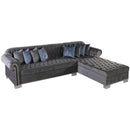 Nova Wholesale Furniture Lara Fabric 2 pc Sectional LARA GRAY IMAGE 3