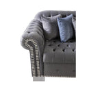 Nova Wholesale Furniture Lara Fabric 2 pc Sectional LARA GRAY IMAGE 4