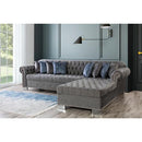 Nova Wholesale Furniture Lara Fabric 2 pc Sectional LARA GRAY IMAGE 8