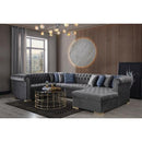 Nova Wholesale Furniture Luxen Fabric 3 pc Sectional LUXEN-GRAY IMAGE 2