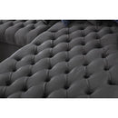 Nova Wholesale Furniture Luxen Fabric 3 pc Sectional LUXEN-GRAY IMAGE 6