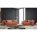 Nova Wholesale Furniture Lupino Stationary Fabric Sofa Lupino Sofa - Orange IMAGE 8