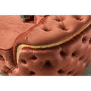 Nova Wholesale Furniture Lupino Stationary Fabric Loveseat Lupino Loveseat - Orange IMAGE 3