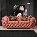 Nova Wholesale Furniture Lupino Stationary Fabric Loveseat Lupino Loveseat - Orange IMAGE 6