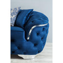 Nova Wholesale Furniture Lupino Stationary Fabric Sofa Lupino Sofa - Blue IMAGE 6