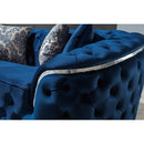 Nova Wholesale Furniture Lupino Stationary Fabric Sofa Lupino Sofa - Blue IMAGE 8