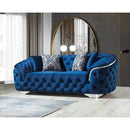 Nova Wholesale Furniture Lupino Stationary Fabric Loveseat Lupino Loveseat - Blue IMAGE 7