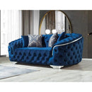 Nova Wholesale Furniture Lupino Stationary Fabric Loveseat Lupino Loveseat - Blue IMAGE 8
