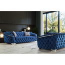 Nova Wholesale Furniture Lupino Stationary Fabric Loveseat Lupino Loveseat - Blue IMAGE 9