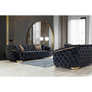 Nova Wholesale Furniture Lupino Stationary Fabric Sofa Lupino Sofa - Black IMAGE 10