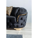 Nova Wholesale Furniture Lupino Stationary Fabric Sofa Lupino Sofa - Black IMAGE 6