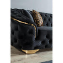 Nova Wholesale Furniture Lupino Stationary Fabric Sofa Lupino Sofa - Black IMAGE 7