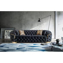 Nova Wholesale Furniture Lupino Stationary Fabric Sofa Lupino Sofa - Black IMAGE 8
