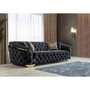 Nova Wholesale Furniture Lupino Stationary Fabric Sofa Lupino Sofa - Black IMAGE 9