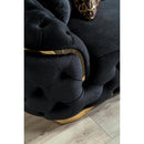 Nova Wholesale Furniture Lupino Stationary Fabric Loveseat Lupino Loveseat - Black IMAGE 6