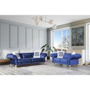 Nova Wholesale Furniture Loretta Stationary Fabric Sofa Loretta Sofa - Blue IMAGE 6