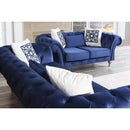 Nova Wholesale Furniture Loretta Stationary Fabric Loveseat Loretta Loveseat - Blue IMAGE 4