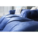 Nova Wholesale Furniture Loretta Stationary Fabric Loveseat Loretta Loveseat - Blue IMAGE 5