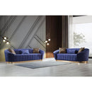 Nova Wholesale Furniture Aster Stationary Fabric Sofa Aster Sofa - Blue IMAGE 16