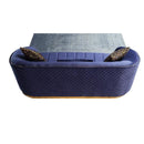 Nova Wholesale Furniture Aster Stationary Fabric Sofa Aster Sofa - Blue IMAGE 3