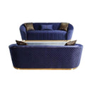 Nova Wholesale Furniture Aster Stationary Fabric Sofa Aster Sofa - Blue IMAGE 5