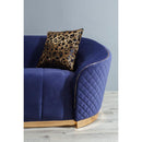 Nova Wholesale Furniture Aster Stationary Fabric Sofa Aster Sofa - Blue IMAGE 8