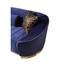 Nova Wholesale Furniture Aster Stationary Fabric Loveseat Aster Loveseat - Blue IMAGE 4