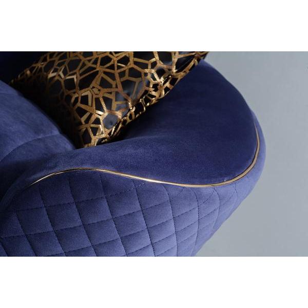 Nova Wholesale Furniture Aster Stationary Fabric Loveseat Aster Loveseat - Blue IMAGE 6