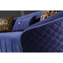 Nova Wholesale Furniture Aster Stationary Fabric Loveseat Aster Loveseat - Blue IMAGE 8