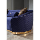 Nova Wholesale Furniture Aster Stationary Fabric Loveseat Aster Loveseat - Blue IMAGE 9