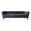 Nova Wholesale Furniture Lisbet Stationary Fabric Sofa Lisbet Sofa - Black IMAGE 1