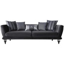 Nova Wholesale Furniture Lisbet Stationary Fabric Sofa Lisbet Sofa - Black IMAGE 2