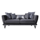 Nova Wholesale Furniture Lisbet Stationary Fabric Loveseat Lisbet Loveseat - Black IMAGE 1