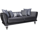 Nova Wholesale Furniture Lisbet Stationary Fabric Loveseat Lisbet Loveseat - Black IMAGE 2
