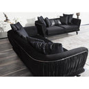 Nova Wholesale Furniture Lisbet Stationary Fabric Loveseat Lisbet Loveseat - Black IMAGE 3