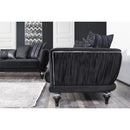 Nova Wholesale Furniture Lisbet Stationary Fabric Loveseat Lisbet Loveseat - Black IMAGE 4