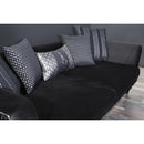 Nova Wholesale Furniture Lisbet Stationary Fabric Loveseat Lisbet Loveseat - Black IMAGE 5