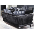 Nova Wholesale Furniture Lisbet Stationary Fabric Loveseat Lisbet Loveseat - Black IMAGE 6