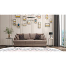 Nova Wholesale Furniture Smithfield Stationary Fabric Sofa Smithfield SMITHFIED MOCHA Sofa - Mocha IMAGE 1