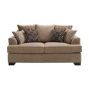 Nova Wholesale Furniture Smithfield Stationary Fabric Loveseat Smithfield SMITHFIED MOCHA Loveseat - Mocha IMAGE 1