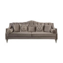 Nova Wholesale Furniture Lotus Stationary Fabric Sofa Lotus LOTUS MOCHA NAILHEAD Sofa - Mocha IMAGE 2