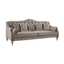 Nova Wholesale Furniture Lotus Stationary Fabric Sofa Lotus LOTUS MOCHA NAILHEAD Sofa - Mocha IMAGE 3