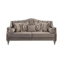 Nova Wholesale Furniture Lotus Stationary Fabric Loveseat Lotus LOTUS MOCHA NAILHEAD Loveseat - Mocha IMAGE 2