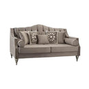Nova Wholesale Furniture Lotus Stationary Fabric Loveseat Lotus LOTUS MOCHA NAILHEAD Loveseat - Mocha IMAGE 3